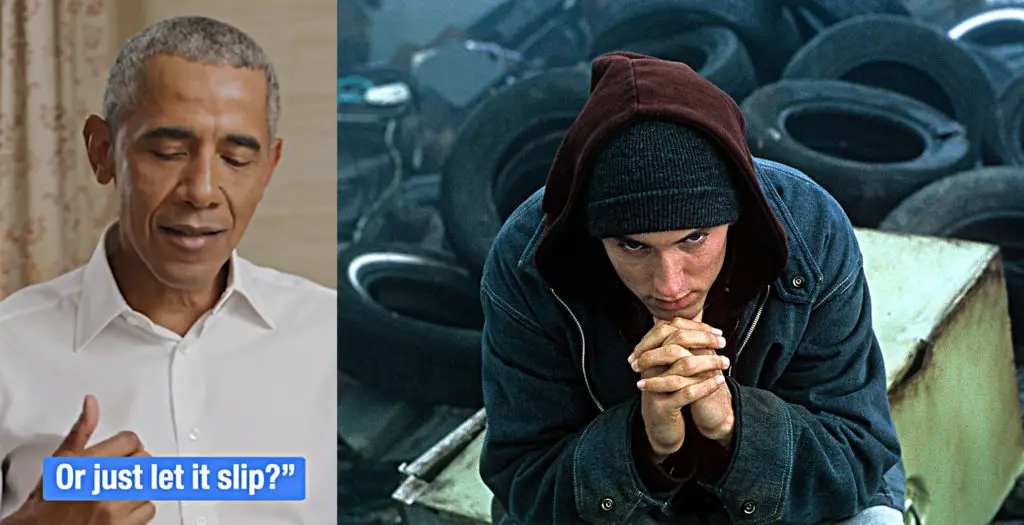 WATCH: Barack Obama Reads Eminem's "Lose Yourself" Lyrics From His New Book