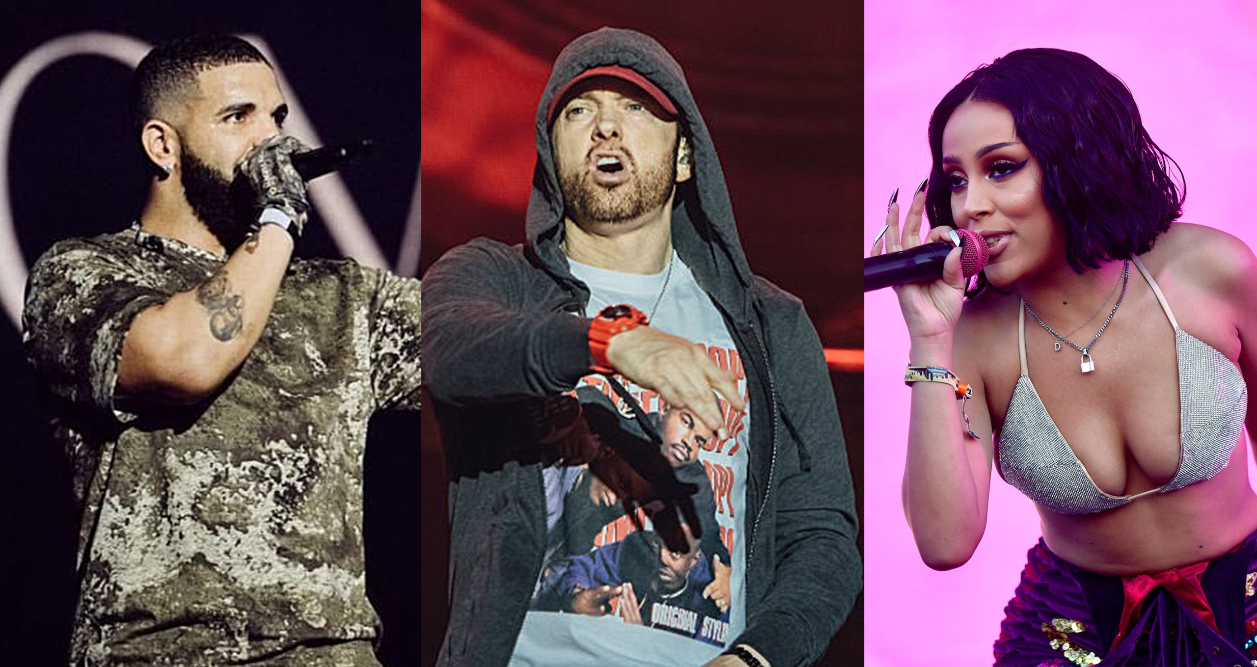 eminem-drake-doja-cat-most-viewed-rappers-on-youtube-in-2021