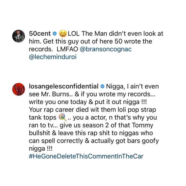 the-game-50-cent-comment