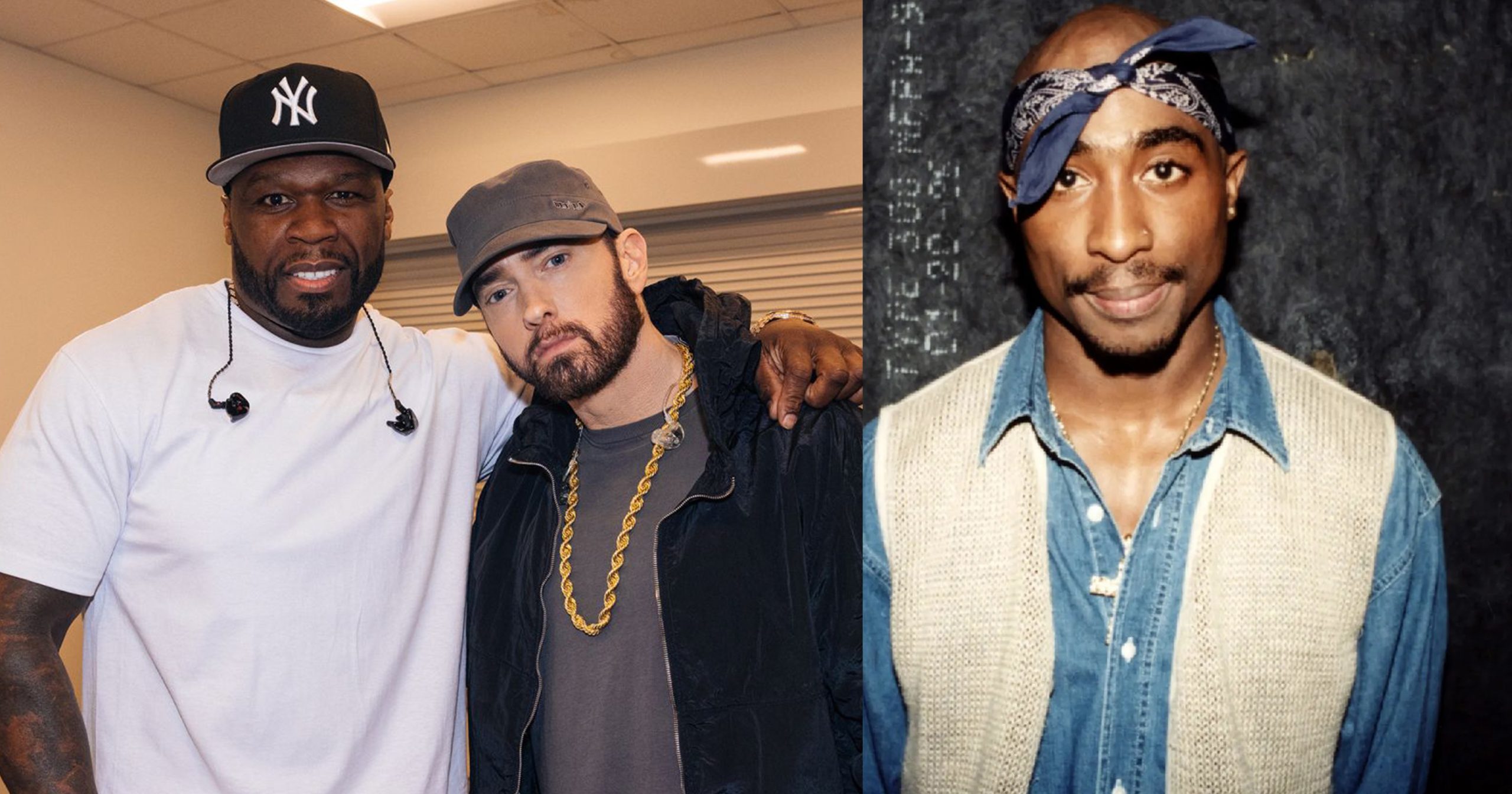 50 Cent Compares Eminem 2Pac s Approach When Writing Lyrics About 