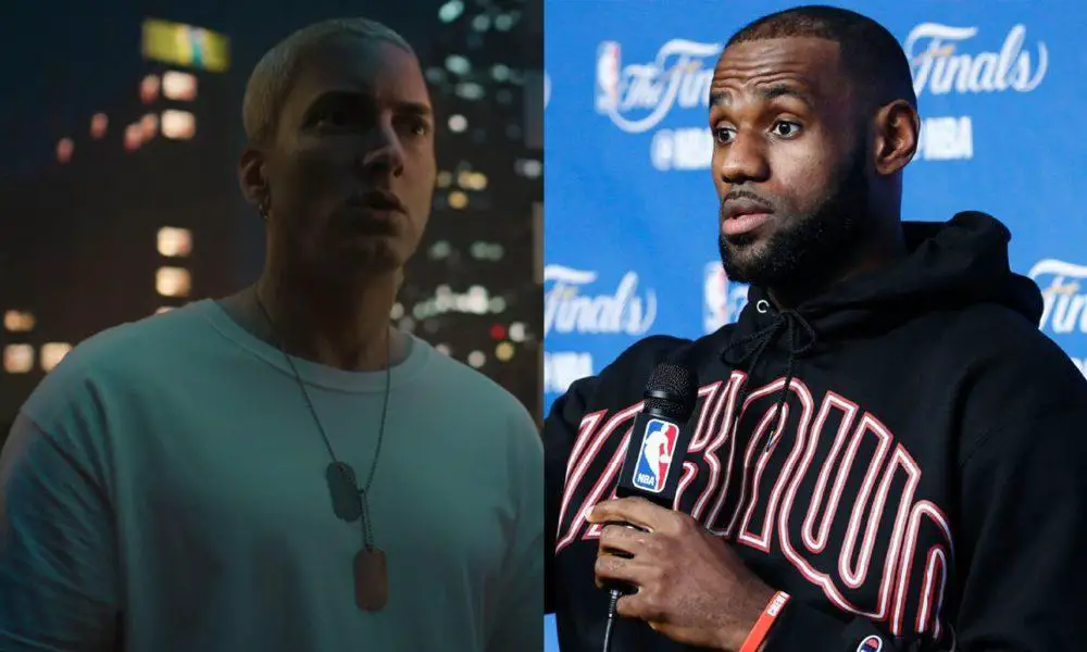 LeBron James shows massive love to Eminem’s new song