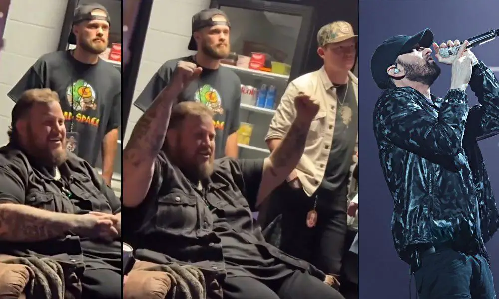 Jelly Roll & his team react to Eminem’s MTV VMAs performance