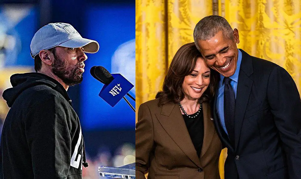 Eminem to introduce Barack Obama at Kamala Harris rally in Detroit