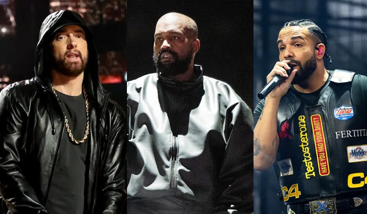 Best-Selling Rappers Of All Time Worldwide Are Eminem, Drake and Kanye West