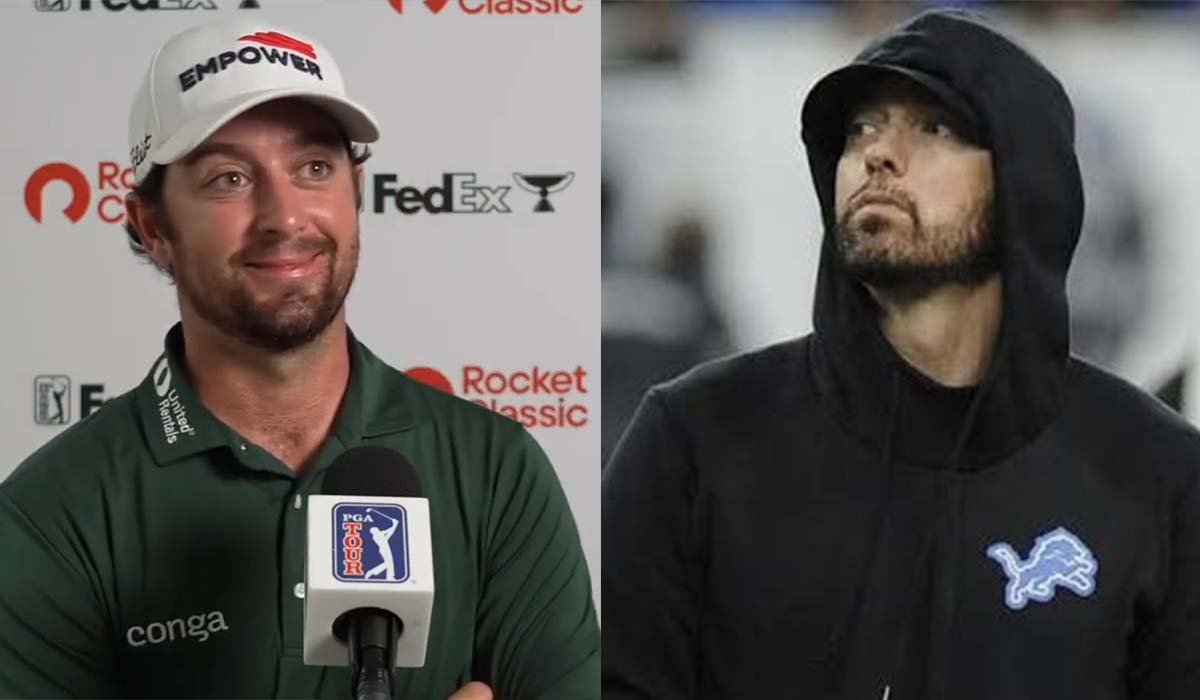 PGA Tour Leader Davis Riley Says He Loves Eminem